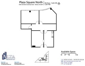 4360 Chamblee Dunwoody Rd, Atlanta, GA for rent Floor Plan- Image 1 of 2