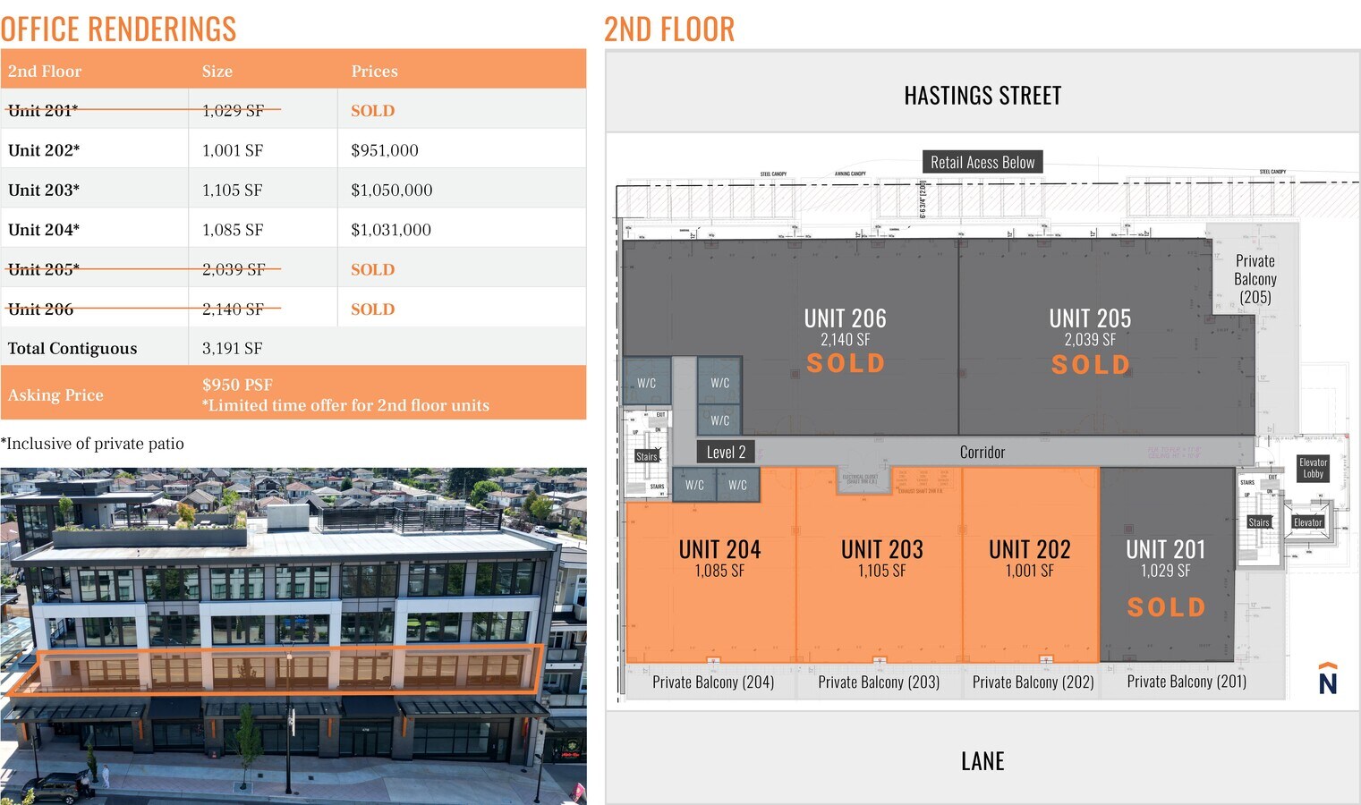 4756 Hastings St, Burnaby, BC V5C 0P4 - Unit 204 -  - Floor Plan - Image 1 of 1