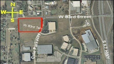 23730-23750 W 83rd Ter, Shawnee, KS - AERIAL  map view