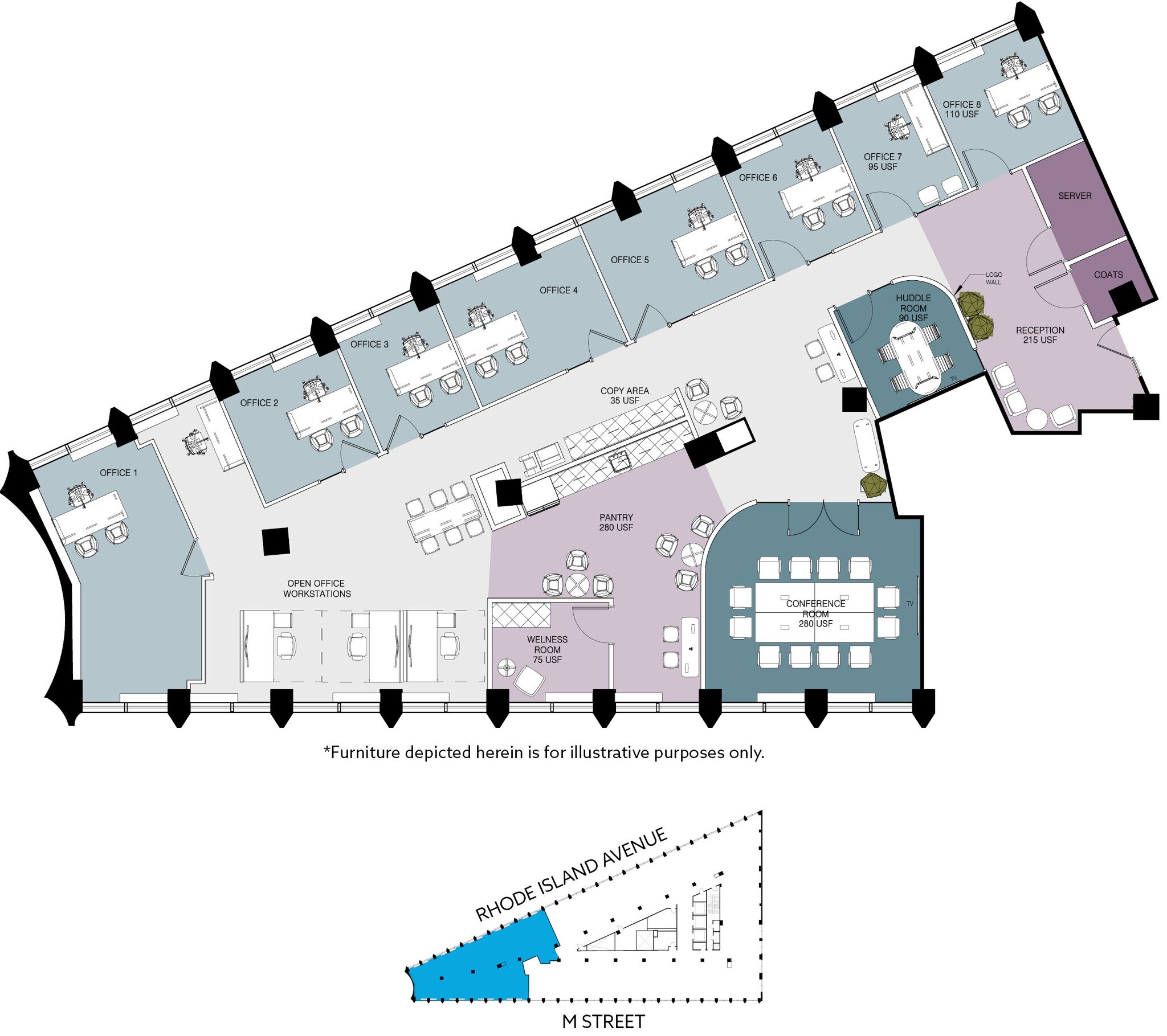 1730 Rhode Island Ave NW, Washington, DC to rent Floor Plan- Image 1 of 11