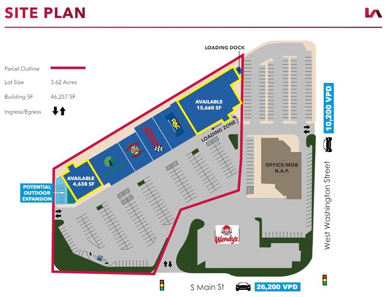 210-270 S Main St, East Peoria, IL for rent - Site Plan - Image 2 of 6