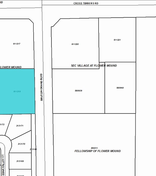 Bruton Orand Blvd, Flower Mound, TX for rent - Plat Map - Image 2 of 11