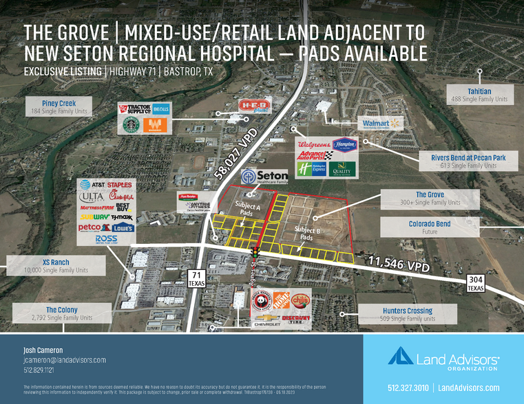 State Highway 71, Bastrop, TX for sale - Aerial - Image 1 of 4