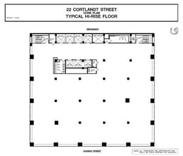 22 Cortlandt St, New York, NY to rent Floor Plan- Image 1 of 1