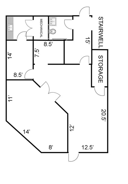 117 Hexham Dr, Lynchburg, VA for rent - Floor Plan - Image 2 of 3