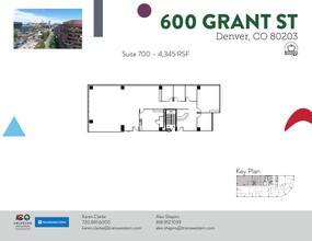 600 Grant St, Denver, CO for rent Site Plan- Image 1 of 3