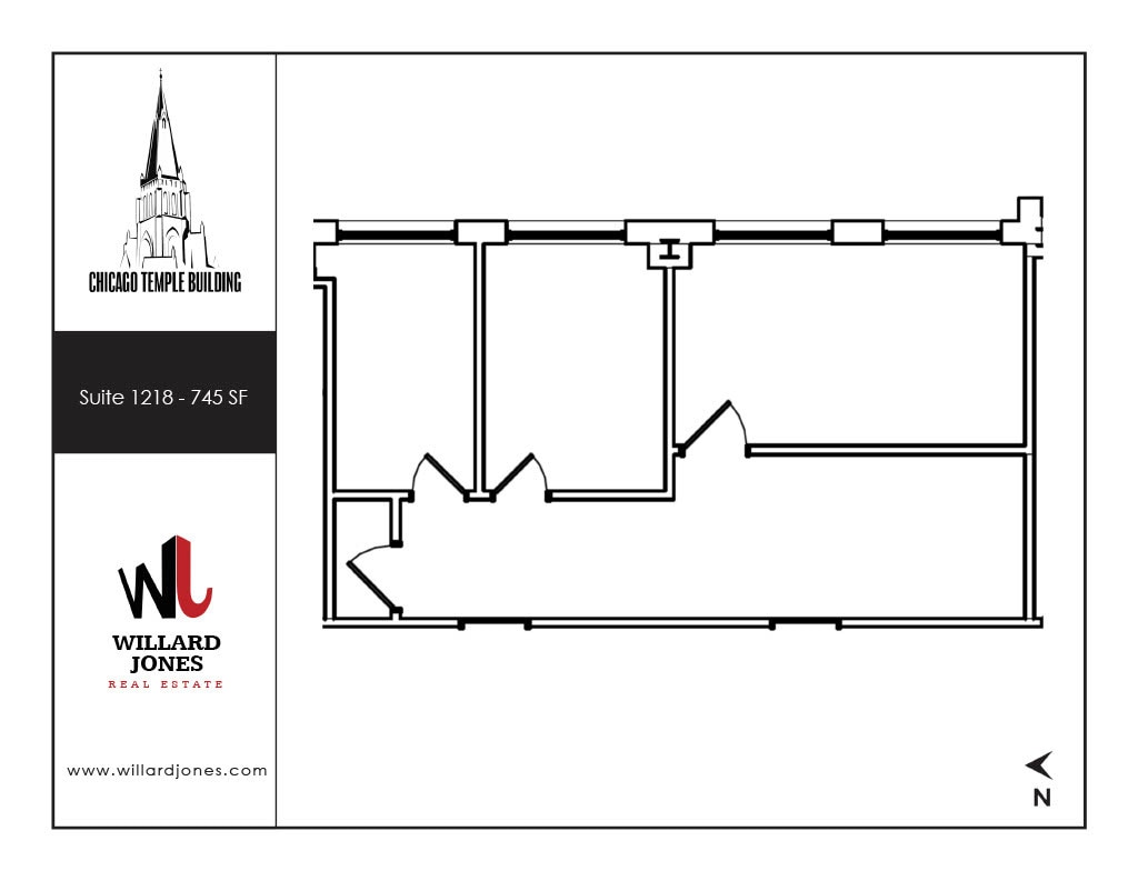 77 W Washington St, Chicago, IL to rent Floor Plan- Image 1 of 1