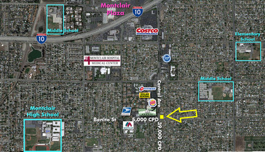 9885 Central Ave, Montclair, CA - aerial  map view