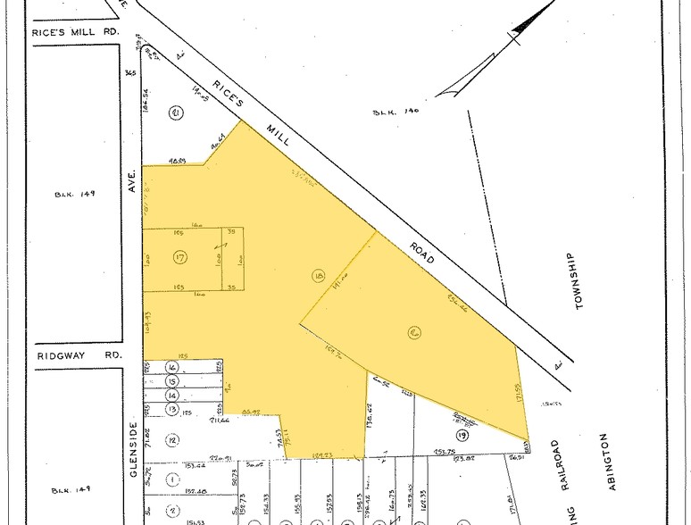 827 Glenside Ave, Wyncote, PA for sale - Plat Map - Image 2 of 2