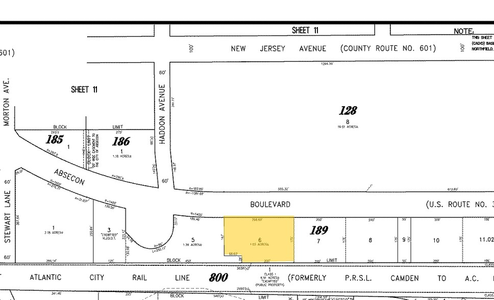 930 White Horse Pike, Absecon, NJ for sale - Plat Map - Image 2 of 26