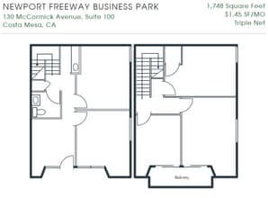 3176 Pullman St, Costa Mesa, CA for rent Floor Plan- Image 1 of 1