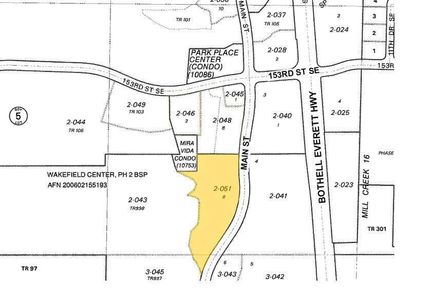 15418 Main St, Mill Creek, WA for rent - Plat Map - Image 2 of 2