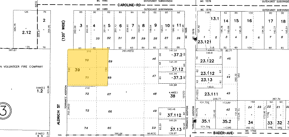 255 Aldrich St, Gowanda, NY for sale - Plat Map - Image 2 of 6