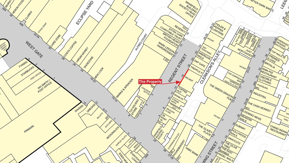 16 Regent St, Mansfield to rent - Building Photo - Image 3 of 4