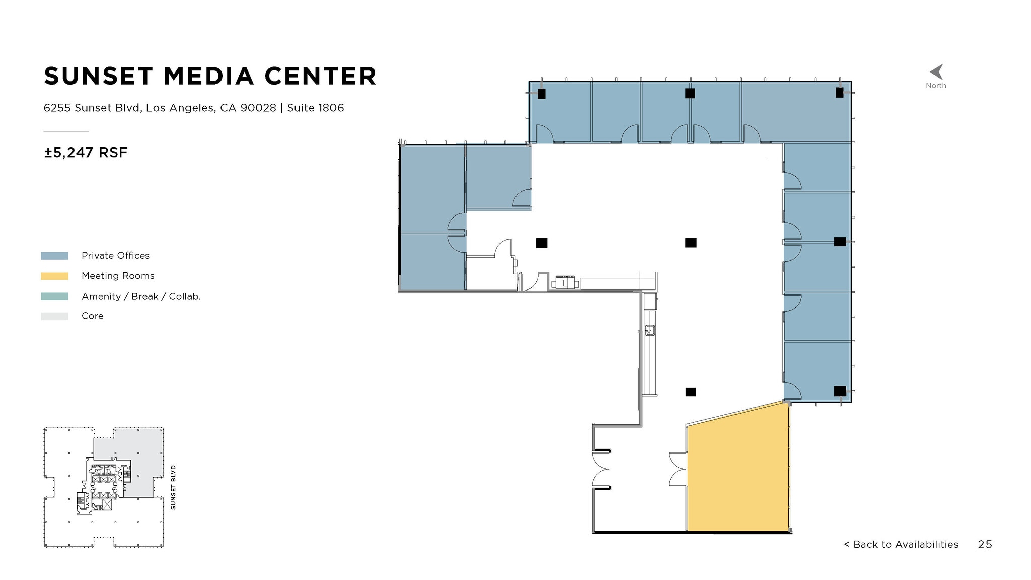 6255 W Sunset Blvd, Los Angeles, CA to rent Floor Plan- Image 1 of 1