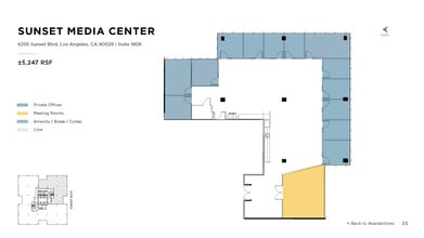 6255 W Sunset Blvd, Los Angeles, CA to rent Floor Plan- Image 1 of 1