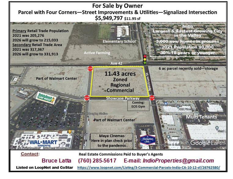 Ave 42 And Spectrum St, Indio, CA for sale - Aerial - Image 2 of 19