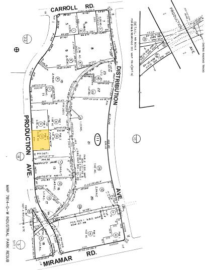 8601-8609 Production Ave, San Diego, CA for rent - Plat Map - Image 2 of 3