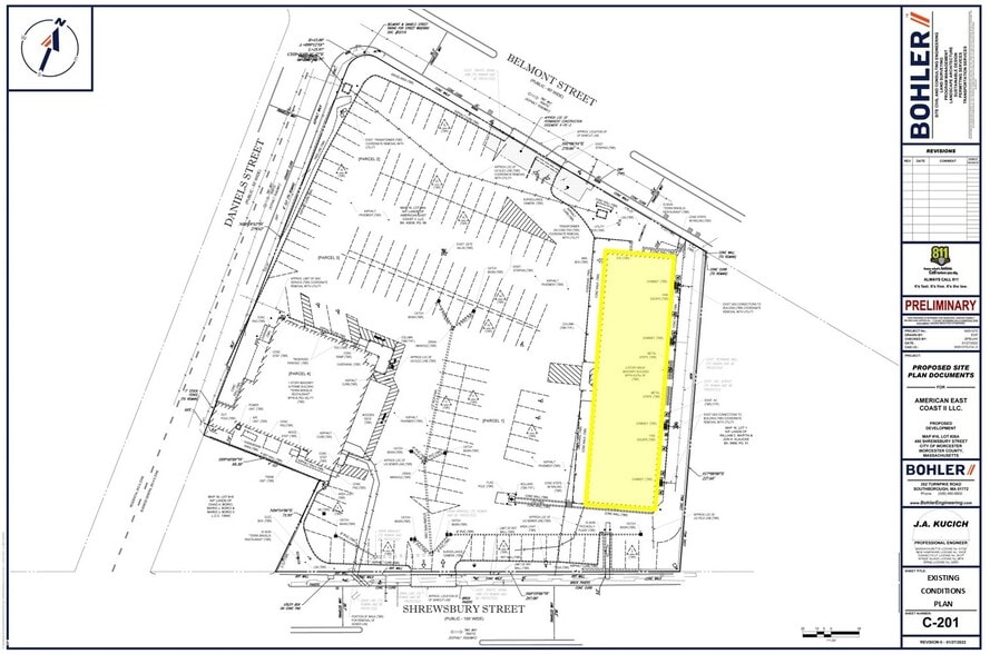 490 Shrewsbury St, Worcester, MA to rent - Site Plan - Image 3 of 15