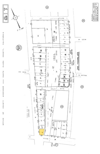 2 N Santa Cruz Ave, Los Gatos, CA for rent - Plat Map - Image 2 of 4