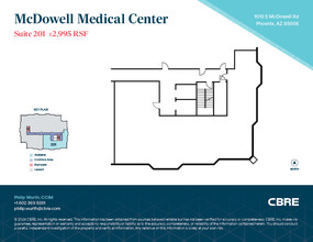 1010 E McDowell Rd, Phoenix, AZ for rent Floor Plan- Image 2 of 2