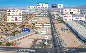 NEC Craig & 5th St, North Las Vegas, NV for rent Aerial- Image 1 of 5