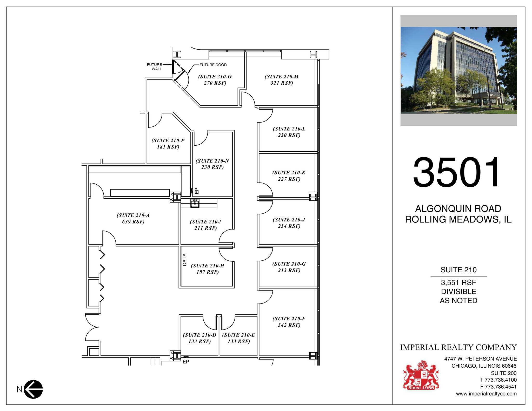 3501 Algonquin Rd, Rolling Meadows, IL to rent Site Plan- Image 1 of 1
