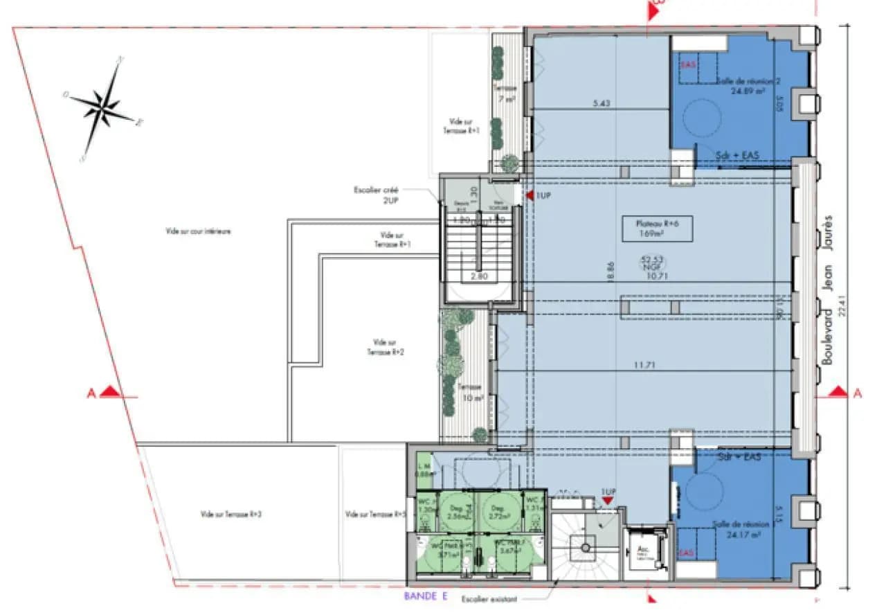 Office in Boulogne-Billancourt to rent Floor Plan- Image 1 of 6