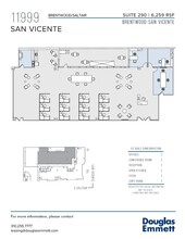 11999 San Vicente Blvd, Los Angeles, CA for rent Floor Plan- Image 1 of 6