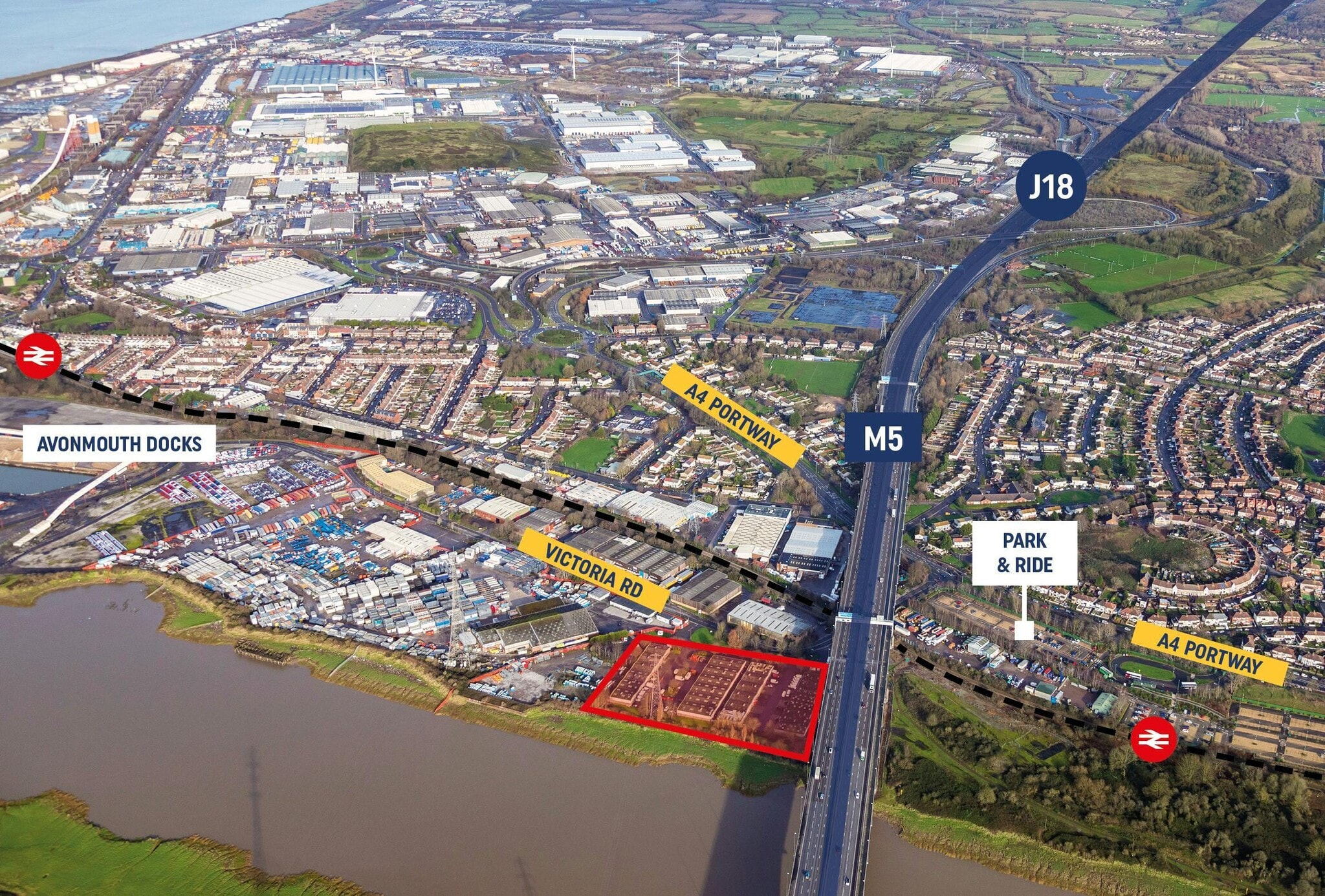 West Town Rd, Avonmouth for sale Aerial- Image 1 of 1