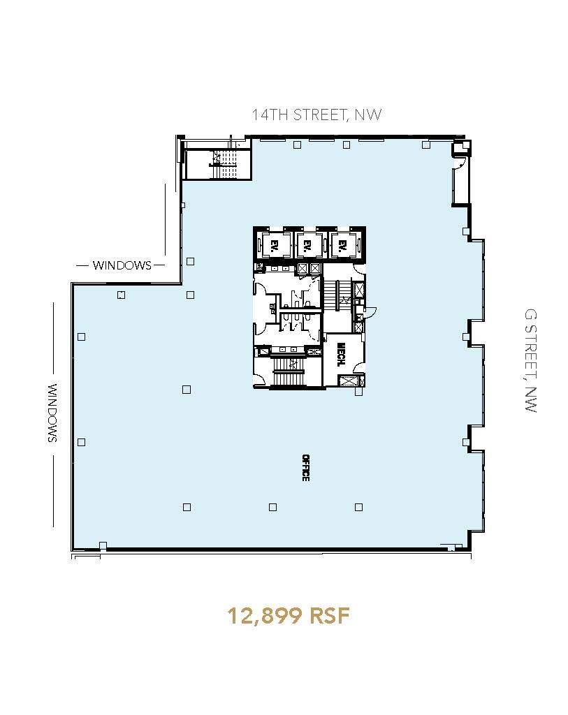 699 14th St NW, Washington, DC to rent Floor Plan- Image 1 of 1