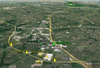IH 45 & FM 85, Ennis, TX - AERIAL map view - Image1