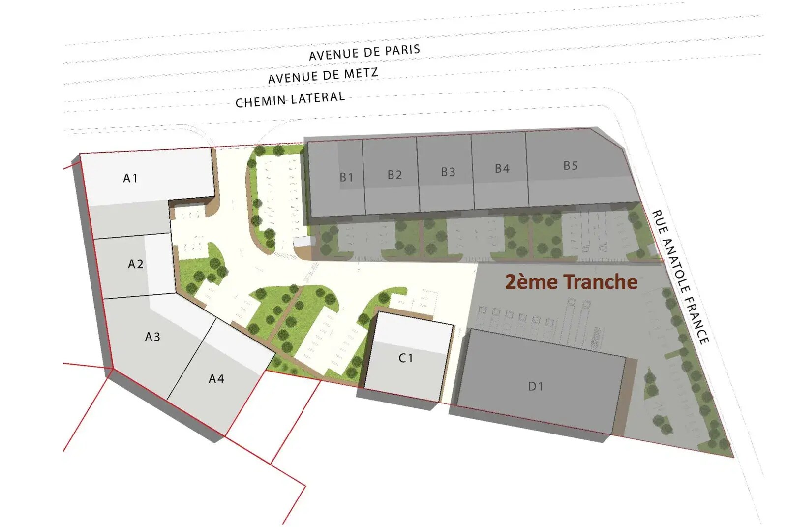 Light Industrial in Romainville to rent Site Plan- Image 1 of 2