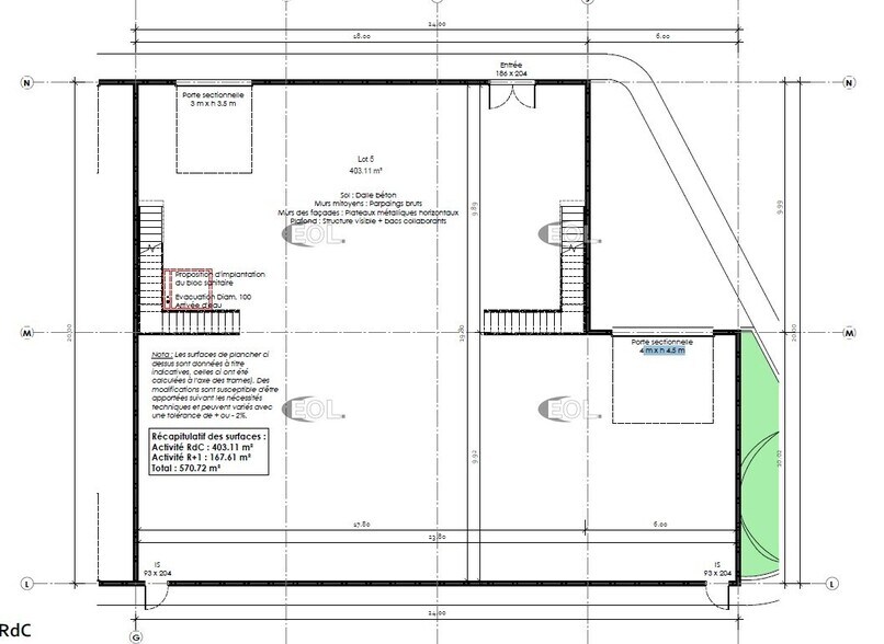 Light Industrial in Marseille for sale - Floor Plan - Image 3 of 4