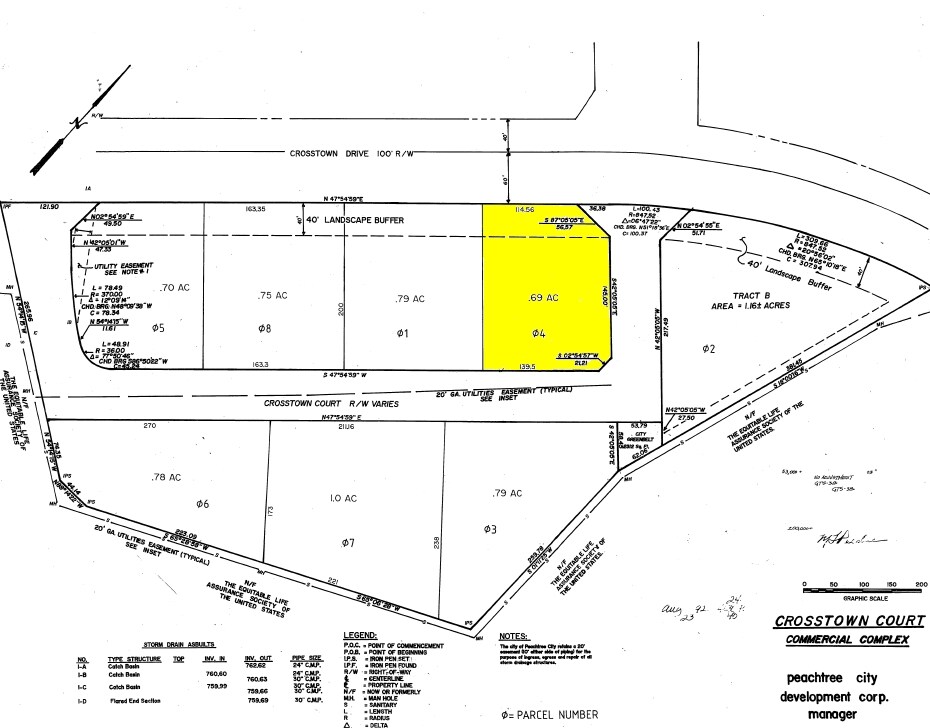 1110 Crosstown Ct, Peachtree City, GA for sale Plat Map- Image 1 of 1