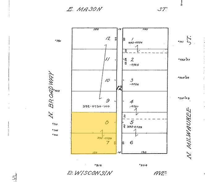 312 E Wisconsin Ave, Milwaukee, WI for rent - Plat Map - Image 2 of 37