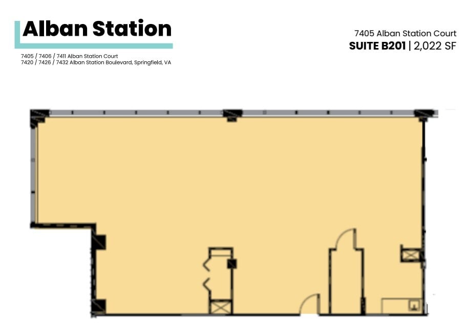 7426-7432 Alban Station Blvd, Springfield, VA to rent Floor Plan- Image 1 of 1