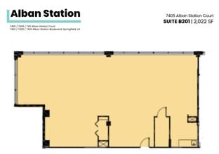 7426-7432 Alban Station Blvd, Springfield, VA to rent Floor Plan- Image 1 of 1