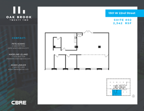 1301 W 22nd St, Oak Brook, IL for rent Floor Plan- Image 1 of 1