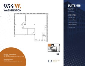 954 W Washington Blvd, Chicago, IL for rent Floor Plan- Image 2 of 3