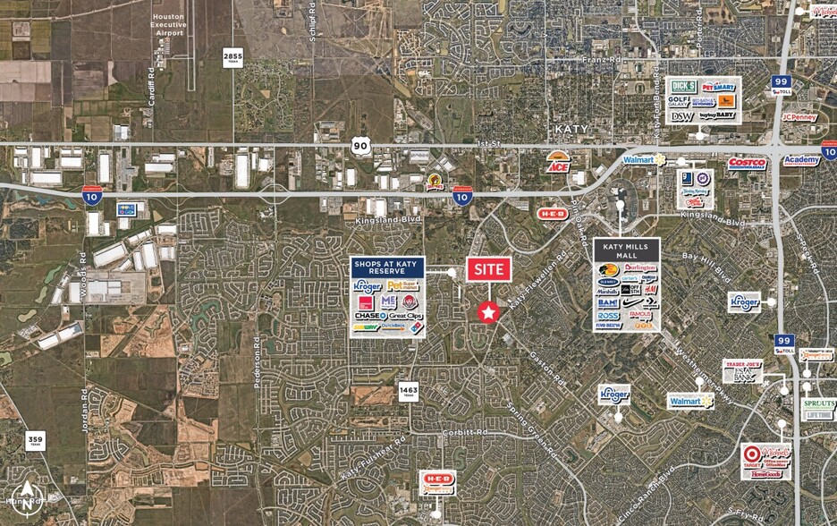 S Firethorne Dr & Katy Flewellen Rd, Katy, TX for rent - Aerial - Image 2 of 2