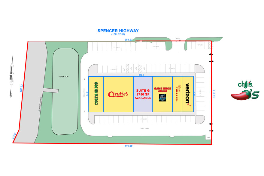 8690 Spencer Hwy, La Porte, TX for rent - Site Plan - Image 2 of 11