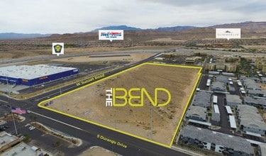 Sunset & Durango, Las Vegas, NV - AERIAL  map view