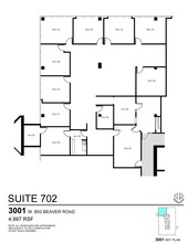 3155 W Big Beaver Rd, Troy, MI for rent Floor Plan- Image 1 of 1