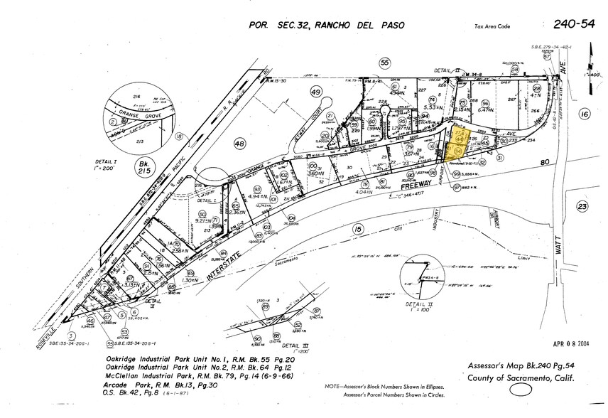 3306-3314 Orange Grove Ave, North Highlands, CA for rent - Plat Map - Image 2 of 5