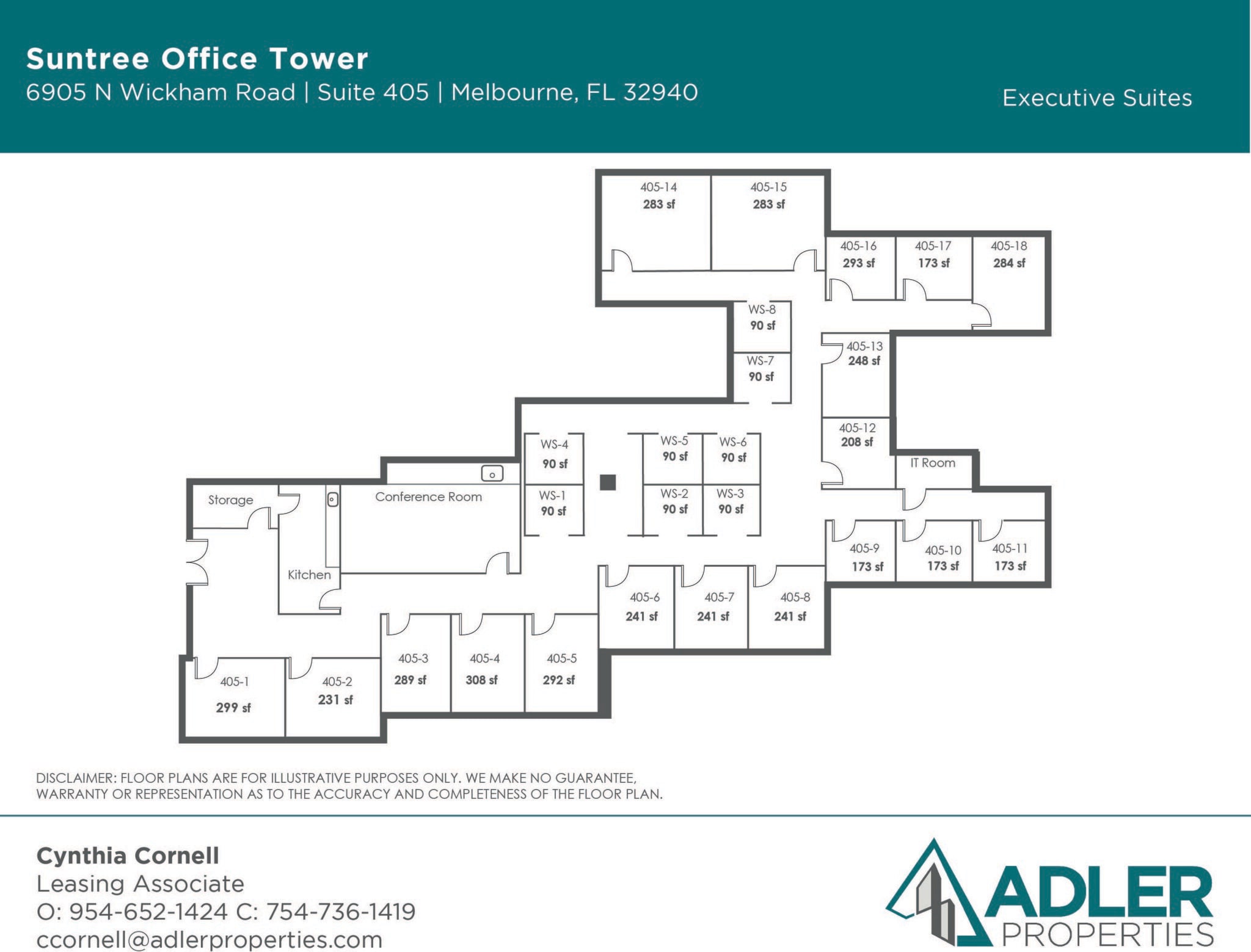 6905 N Wickham Rd, Melbourne, FL to rent Floor Plan- Image 1 of 3