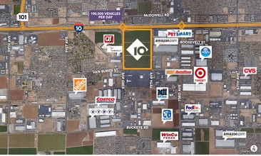 SEC I-10 & 83rd Ave, Phoenix, AZ for rent Aerial- Image 1 of 3