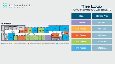 73 W Monroe St, Chicago, IL for rent Floor Plan- Image 1 of 4