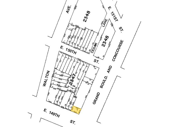 555 Grand Concourse, Bronx, NY for rent - Plat Map - Image 2 of 2