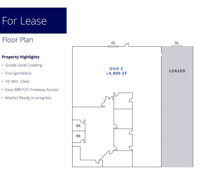 1171 N 4th St, San Jose, CA to rent Floor Plan- Image 1 of 1